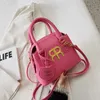 75% outlet store Baobao Women's Bag 2023 New Simple and Candy Color Handheld One Shoulder Crossbody Small Square model 5598