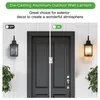 Garden lighting Finished with smooth clean lines in matte black Large Outdoor Wall Lamps With Glass