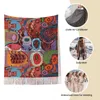 Sjaals Yayoi Kusama Face Art Shawl Wraps voor dames Warme lange zachte sjaal Pashminas