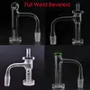 Roken Volledig gelaste afgeschuinde rand Contral Tower Quartz Banger met glas Marmer Kwartspil Ruby Terp Parels Naadloos gelaste nagels voor waterpijpen Rigs