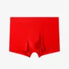 Underpants Mens Underwear Men's Boxers Traceless Flat Corner Shorts Breathable Thin Four Head