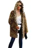 Damesbont met luipaardprint, imitatiejas van hoge kwaliteit, luxe voor dames, winter, warm, mode, luipaard, kunstmatig