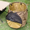 Utomhuspåsar Camping Trash Can Foldbar Dirty Clothy Clothing Borge Portable Återanvändbar Foldbar Garden Yard Trash Bag Storage för Garden Picnic 231013