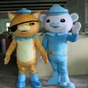 2019 Factory lively Octonauts Movie Captain Barnacles & kwazii Polar Bear Police Mascot Costumes Adult Size 275t