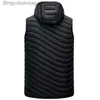 Men's Vests S.T.G 2023 Men Sleeveless Down Vests Solid Hooded Vest Jackets Hot Fashion Winter Casual Pockets Waistcoat Windproof JacketL231014