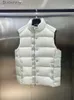 Men's Down Parkas Men Warm Chic Stand Collar Duck Down Coat New 2023 Autumn Winter Puffer Vest White Badge Sleeveless Feather Fit Jacket BlackL231014