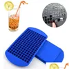 Ice Buckets And Coolers 160 Grids Cubes Maker Mini Sile Cube Molds Mod Tray Kitchen Tool For Whiskey Mold Drop Delivery Home Garden Dhznl