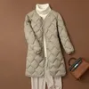 Piumino da donna Parka 2023 Inverno Donna Lungo ultraleggero Piumino 90 Cappotto d'anatra bianco Femminile Caldo Oneck Sottile Capispalla moda 231013