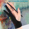 Fem fingrarhandskar TWOFINGER Målning Antitouch Antipollution Antidirty Höger och vänster handske för iPad -surfplatta Pekskärm Ritning 231013