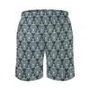 Męskie szorty barokowy nadruk Summer Pirate Damask Floral Retro Board Short Pants Man Sports Szybki suchy design