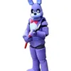 2019 Fabrika Beş Gece Freddy Fnaf Toy Ürpertici Mor Bunny Maskot Kostüm Takım Cadılar Bayramı Noel Doğum Günü Elbiseleri279Q