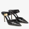 Свадебная обувь Nell Mule Sandals!! Роскошные женские туфли-лодочки из телячьей кожи с острым носком на высоком каблуке, удобные сексуальные туфли-лодочки для вечеринки и свадьбы, EU35-43
