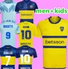 Cavani Boca Juniors Soccer Jerseys 2023 2024 Maradona Benedetto Marcos Rojo Carlitos de Rossi Tevez Salvio Barco Janson Medina 22 23 24 Camisa de futebol Men crianças