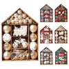 Christmas Decorations Exquisite Premium Festive Christmas Pendant Drop Ornaments Set with Santa Claus and Reindeer 231013