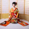 Abbigliamento etnico Tradizionale Kimono giapponese Obi Yukata Costume donna Geisha Haori Kimono Japones Cosplay FF2215