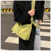 이브닝 가방 여성을위한 대용량 어깨 가방 캐주얼 한 단색 매듭 스트랩 나일론 크로스 바디 암컷 쇼핑 호보 토트 핸드백