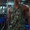 Męskie topy czołgowe 2022 MĘŻCZYZN 3D DRINKING Kamuflaż Top Shirt Gym Fitness Kamizelka Rękawka Niestety, sportowy trening sportowy Clot320F