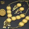 Ensembles de bijoux de mariage ANIID Dubai plaqué or collier de pièces de monnaie bracelet pour femmes africaines éthiopiennes bijoux de luxe cadeaux 231013