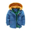 Manteau en duvet 2023 hiver nouveaux garçons veste épissage épaissir garder au chaud à capuche Protection contre le froid coupe-vent pour 3-10 ans enfants manteau J231013