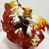 Finger Toys Demon Slayer Anime Figur Kyojuro Rengoku Action Figuarts Zero Kimetsu No Yaiba Kyojuro Rengoku Flame Breathing Figurine