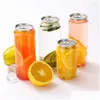 Tumblers Transparent Juice Coffee Beverage Soda Bottle Pet Plastic Can With Lid Empty Bottles Drop Delivery Home Garden Kitchen Dini Dheox