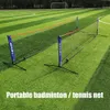 Balls Portable Folding Standard Professional Badminton Net Indoor Outdoor Sports Volleyball Tennis Training Square Nets Mesh 231013