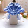 Vêtements pour chiens Daisy Dentelle Tutu Jupe Vêtements Belle Chemise Robes Rose Bleu Plaid Pet Outfit Été Avec Mignon Costume Costume Veste Marchandises