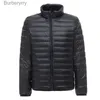 Herren-Daunenparkas, leichte, wasserabweisende, verstaubare Pufferjacke für Herren, 2023 Neuheiten, Herbst-Winter-Mode, Stehkragen, Daunenmäntel, L231014