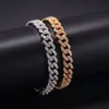 8mm Europäischen und Amerikanischen Stil Ins Sale Mode Ankunft Luxus Zirkon Kubanischen Kette Frauen Silber Gold Fußkettchen für den Sommer