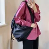 Sacos de noite Oversized Mulheres Saco Nylon Balde Moda Sólida Zipper Bolsas De Ombro Macio e Bolsas De Luxo Designer Preto Tote 231013