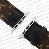 Projektant opasek Apple Watch 49 mm dla Apple Watch Series 9 8 3 4 5 6 7 Strap 38 mm 42mm 44mm 45 mm iWatch Pasme oryginalne skórzane oryginalne monogramie opaski do obserwacji AP Armband