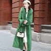 Women's Leather 2023 Fur Patty Grass Coat Sheepskin Slim Fit Hooded Genuine Down For Women 201k