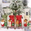 Decorações de Natal Garrafa de Vinho Er Merry Decoração para Casa Boneco de Neve Mesa Xmas Presente Feliz Ano Navidad Drop Delivery Jardim Festivo Pa Dhxyo