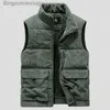 Herenvesten Wintermode Wollen vest Katoengevoerde vesten Jassen Mouwloos vest voor heren Jassen Warme vesten Kleding Grote maten 6XLL231014