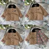 Boy Coat Clothe Designer Youth Boys Fashion Outwear kläder Partihandel 120-170 cm baby flickor Vinter varma rockar jackor