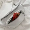 Marsupi Borsa da donna Cintura in pelle moda Marsupio a catena Marsupi per solido nero Doppia cerniera Banana BumBag Custodia per telefono 231013