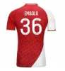 2023 2024 Som Monaco Ben Yedder Soccer Jerseys Minamino Boadu Golovin 23 24 Maillot de Foot Volland Embolo Flocage Jorge Kids Disasi Fofana Football Shirt Diattta