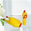 Autres fournitures de fête de fête Vente directe Creative Strange Roaring Chicken Ventile Pet Toys Trick Medium Screaming Sos Online Dhiak