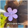 Haarschmuck Ins Frauen Mädchen Elegante Haarklammer Große Blume Designer Haarnadel Partybevorzugung Haarspangen Beautif Haare Clip Zubehör Fa Dh2TZ