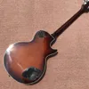 Chitarra elettrica personalizzata per mano sinistra, top in acero nuvolato, tastiera in palissandro intarsiato in abalone marrone, rilegatura tasti, Tune-o-Core 00