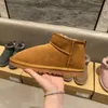 Tasman Boot Designer Australien mini stövlar snö boot plattform boot kvinnor män päls fårskinn tazz kastanj sand senap frö beige australiska vinterstövlar