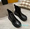 Designer Women Boots Ruby Flat Wonderland Combat Metropolis Booties Platforma Skórzana platforma kostki buty terytorium but