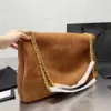 Vender S-letra Terciopelo Bolsa de lujo Mujeres Diseñadores de cuerpo cruzado Bolsa Clásica Cadena de oro Bolsas de hombro Hardware Bolsa de mensajero suave Diseño de gran capacidad Bolso Totes