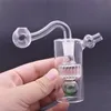 10pcs narguilés poche portable brûleur à mazout en verre Bong matrice perc filtre 10mm jont Dab Rigs eau barboteur tuyau grande bulle avec tuyau et tuyau de brûleur à mazout en verre mâle