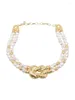 Collier ras du cou pour femmes, accessoires de mode Y2k, Double couche de perles, Style coréen, Design de luxe Vintage