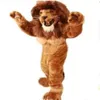 Vänlig lejon maskot kostym vuxen storlek vild djur man lejon kung karneval party mascotte fit suit231g