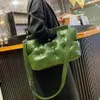 Evening Bags Niche Design Down Cloud Bag Space Cotton Pillow Soft Leather Crossbody Female Shoulder Women Handbags 231013