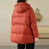 Parkas pour femmes Schinteon femmes veste de canard blanc avec capuche automne vêtements d'hiver chauds coupe-vent couleur unie manteau doublé mode 2023 231013