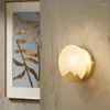 ウォールランプポストモダン大理石ノルディックリビングルームバックグラゼントブラス照明器具ベッドルームベッドサイド通路階段スコンセ