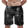 Herenshorts Halloween Board Spooky Bat Print Mode Strand Mannelijke Aangepaste Sport Sneldrogende Zwembroek Cadeau